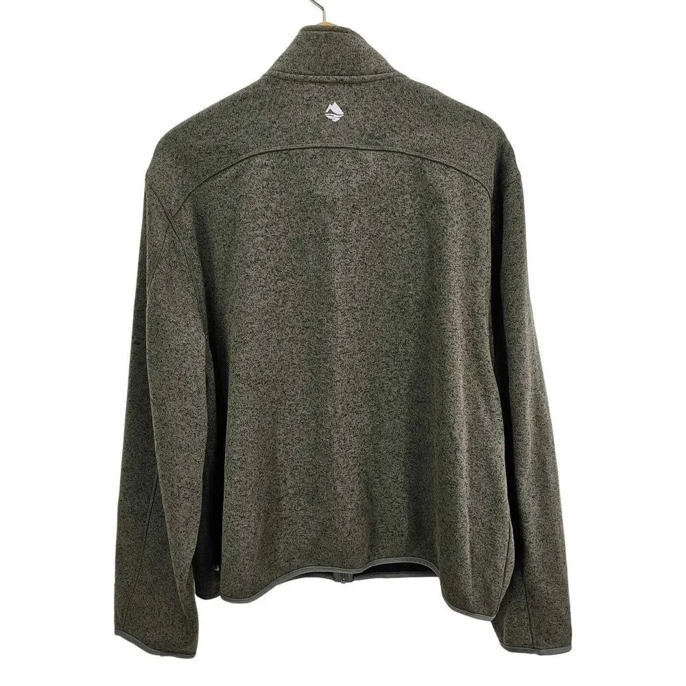 Ocean + Coast Full Zip Olive Jacket Men's Size XXL